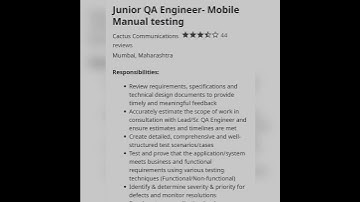 Junior QA Engineer#youtubeshorts #getemployed #jobs #experienced #juniorqaengineer