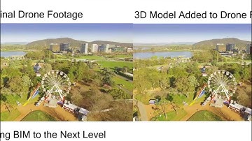 3D Model in Drone Video Footage