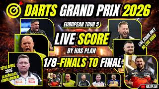 🔴 European Darts Grand Prix 2026 Live Score | European Tour 5 | All Matches Realtime Scoreboard Only