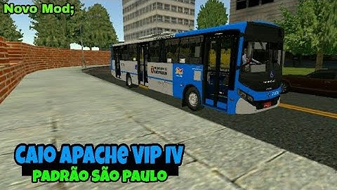 Novo mod; Caio Apache VIP IV padrão São Paulo (Próton Bus Simulator).