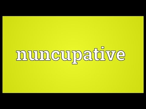 Header of nuncupative