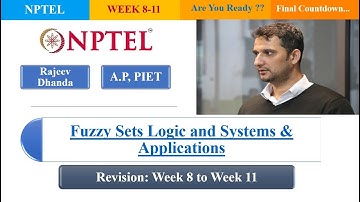 NPTEL || Revision Video 2:  Week 8- Week 11 || Fuzzy Sets Logic and Systems & Applications||