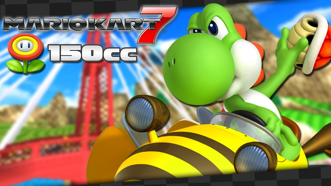 Mario Kart 7 Nitro Cups Flower Cup 150cc (Yoshi) Aaronitmar YouTube