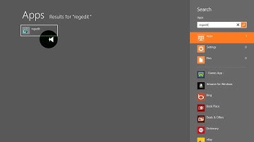 Find Registry Editor ~ Windows 8