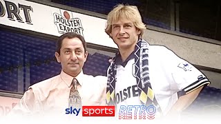 Jurgen Klinsmann signs for Tottenham Hotspur