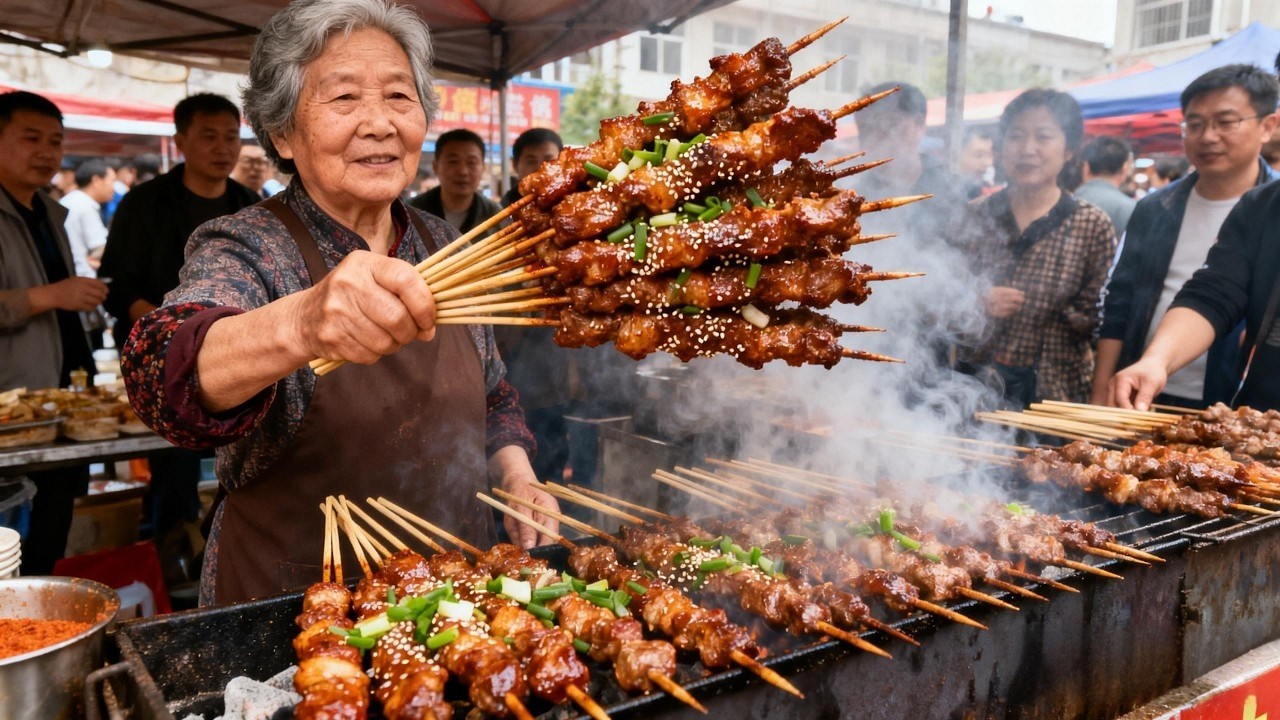 贵阳的深夜离不开烧烤，夫妻烧烤是都市夜归人的心灵慰藉，食物中留存的烟火气【行走的阳哥】