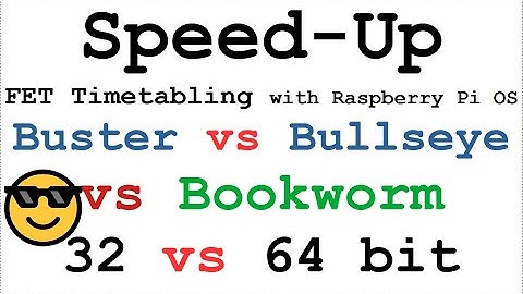Speed-up or slowdown? Speed comparison of Raspberry Pi Bookworm vs Bullseye. 64-bit vs 32-bit.