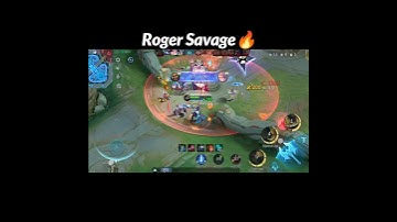 Roger Savage | Savage Build🔥#shorts #mobilelegends #mlbb #roger #mlbbhighlights #mlbbcreator #savage