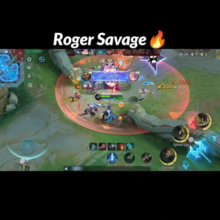 Roger Savage | Savage Build🔥#shorts #mobilelegends #mlbb #roger #mlbbhighlights #mlbbcreator #savage