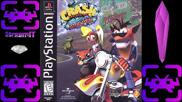 PS1 Crash Bandicoot 3 LEV12: Deep Trouble Crystal, GEM and RED GEM