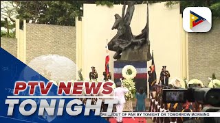 First Lady Liza Araneta-Marcos attends the commemoration of the 127th anniversary of Pinaglabanan...