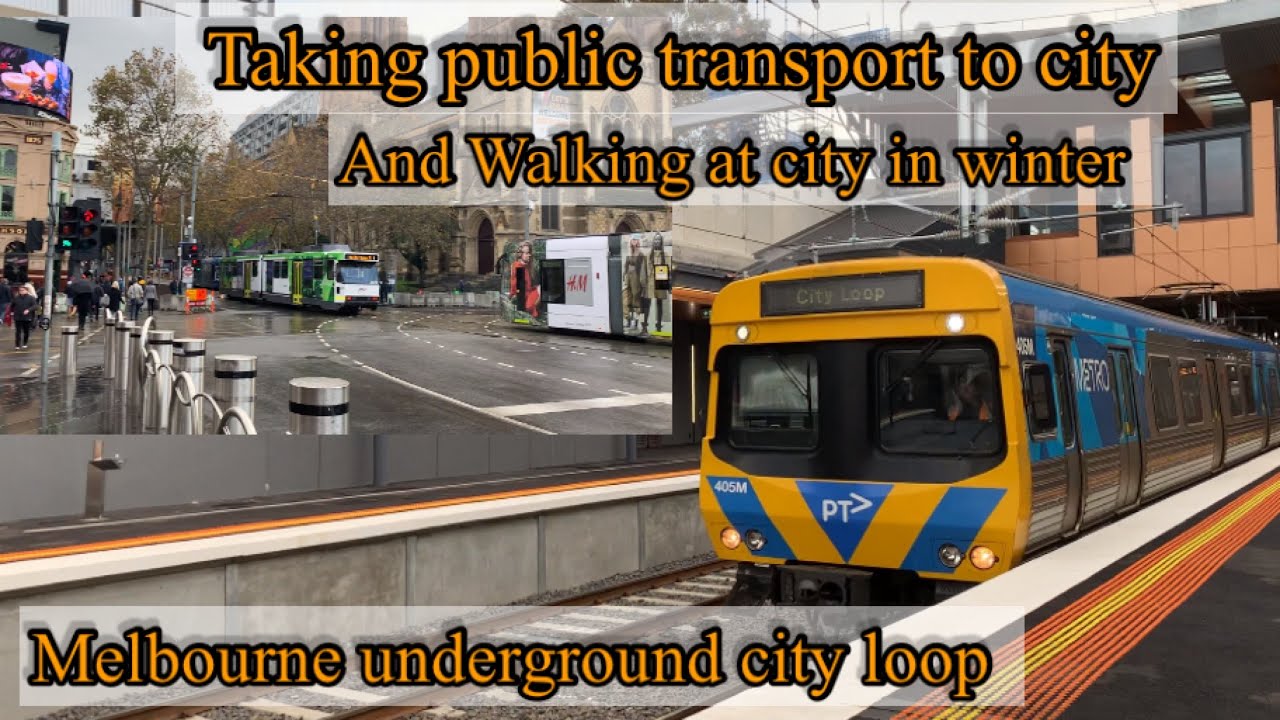 Walking at city of Melbourne / trying new city loop Train to flinder station