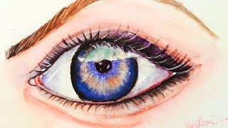 eye watercolor paint tutorial portrait