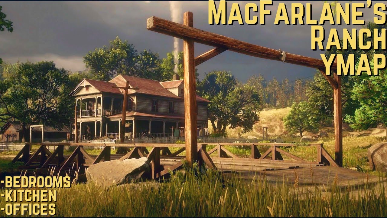 MacFarlane's Ranch House Build 🐎 | RedM MLO YMAP Custom Interior | Red Dead 2 | RDR3 - YouTube