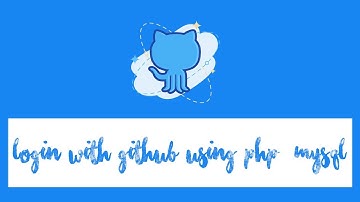 PHP Github OAuth 2 Login Integration with MySQL