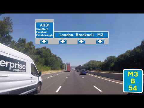 GB - Motorway M3 - Section Basingstoke-Interchange M25