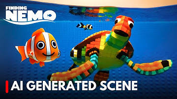 AI Creates AMAZING Finding Nemo Turtle Scene Part 2