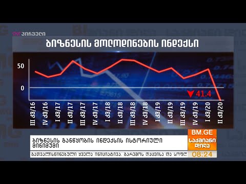 ბიზნესის განწყობის ინდექსის ისტორიული მინიმუმი