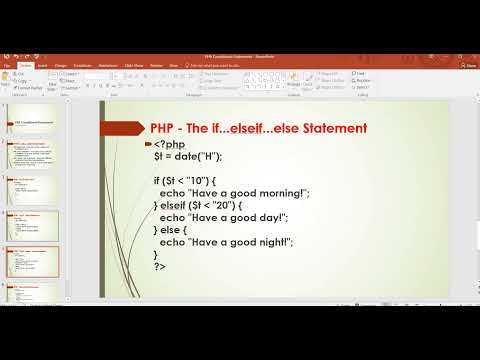 PHP Conditional Statements  | How to Learn PHP