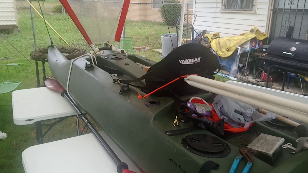 Kiwi angler pontoon kayak SAIL RIGGING YouTube