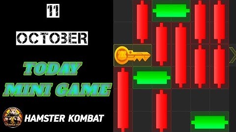 TODAY MINI GAME | 11 OCTOBER HAMSTER KOMBAT 🐹 HOW TO SOLVE MINI GAME PUZZLE IN HAMSTER KOMBAT [100%]