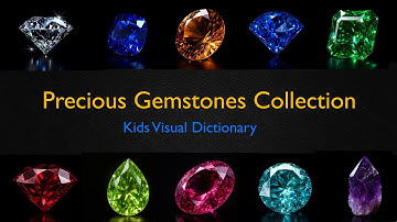 Gemstones Collection for Kids | Learn Gem Names & Colors in English | Fun Educational Video