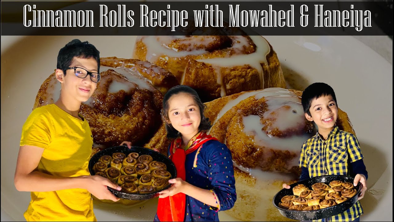 Cinnamon Rolls Recipe + Special Glaze in Urdu/Hindi with Hanieya