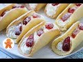 Бисквитные Пирожные с Клубникой ✧ Omelet Cake (English Subtitles)