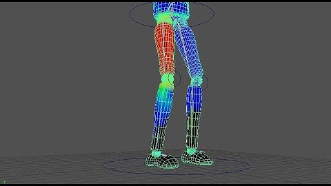 3D Maya Rigging - Component Editor + Paint Skin Weights [ explication tutoriel francais maya ]