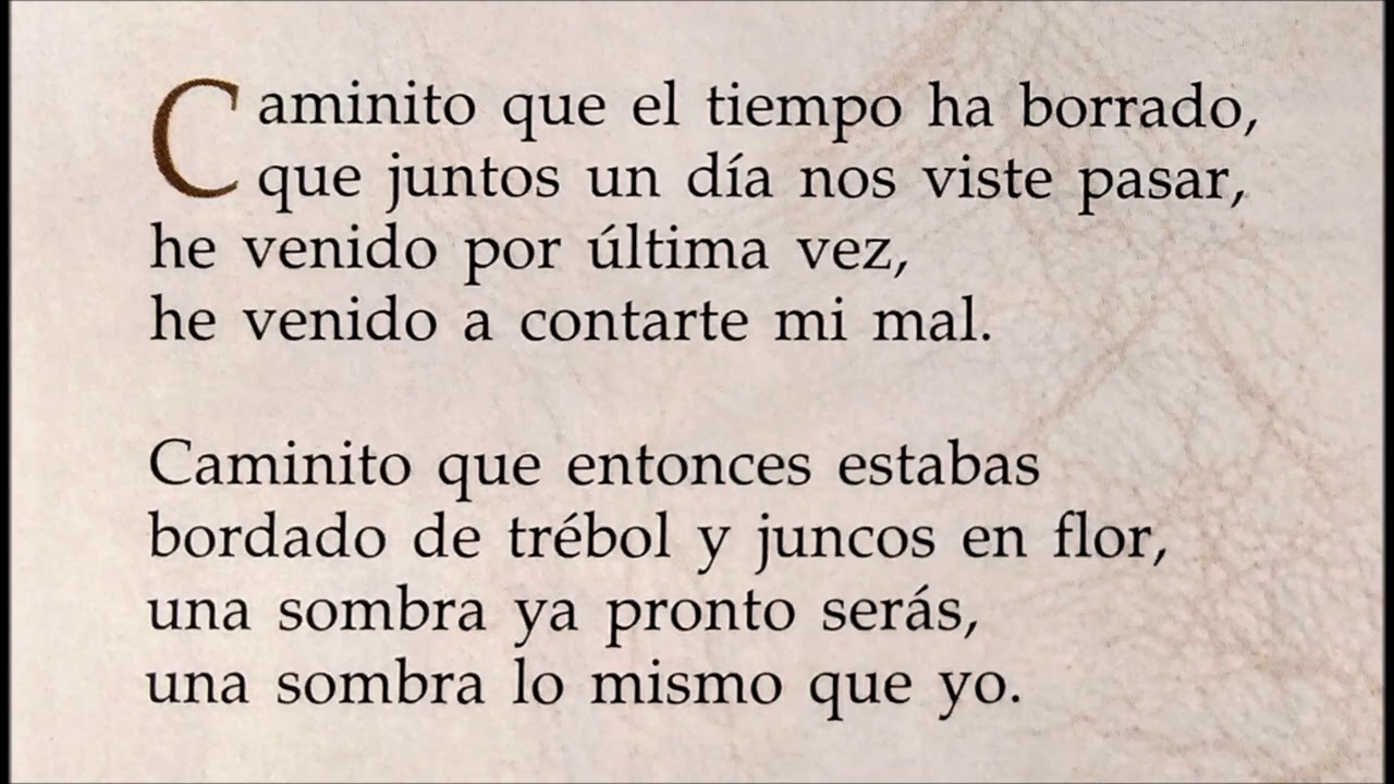 Letra De La Cancion Caminito Tango www.youtube.com