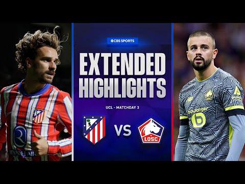 Atlético Madrid vs. Lille: Extended Highlights | UCL League Phase MD 3 | CBS Sports Golazo