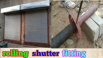 How to fitting rolling shutter | Rolling shutter fitting in india ||