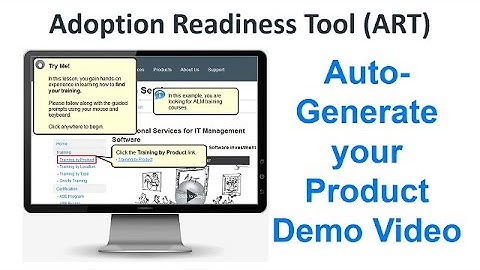 Auto-generate your product demo video with the Adoption Readiness Tool - ART