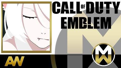 COD Advanced Warfare Emblem Tutorial -  Bakemonogatari Black Tsubasa Hanekawa