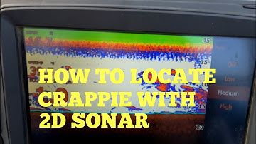February 9, 2023 HOW TO LOCATE CRAPPIE WITH 2D SONAR