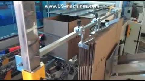 Automatic carton box erecting forming bottom sealing machine testing video