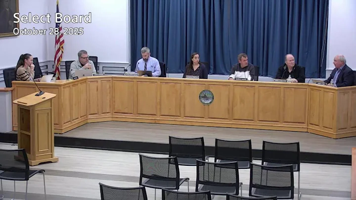 Select Board meeting October 28, 2025