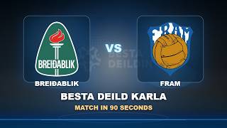Round 20: Breiðablik vs Fram | Besta deild karla | Match in 90 Seconds!