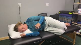 Side lying scapular control