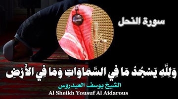يوسف العيدروس سورة النحل تسجيل استوديو جودة عالية #يوسف_العيدروس