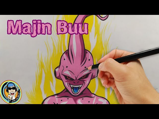 DRAWING MAJIN BOO DRAGON BALL - SPEED DRAWING ANIME 