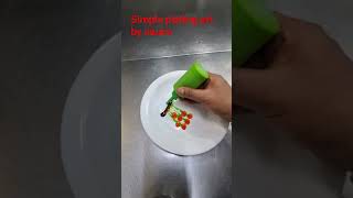 Simple plating art by sauce short @foodandvlog@com likesharesubscribe #food #viral #trending