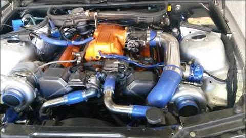 BMW Twin Turbo Lexus V8 running Spitronics