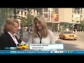 Weird woman interrupts reporter live on morning news
