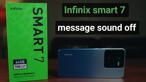 infinix smart 7 message sound off || How to stop message sound, disable message sound settings