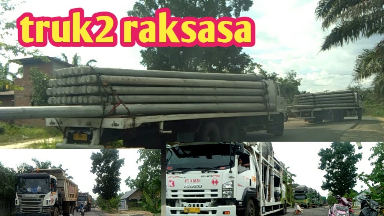  Truk  truk raksasa  penuhin jalan ytcrash YouTube