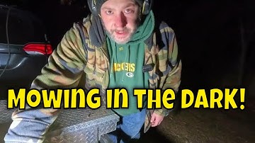 Mowing in the Dark! - Night Mowjob