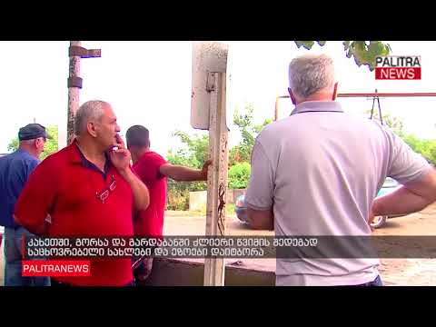 კახეთში, გორსა და გარდაბანში ძლიერი წვიმის შედეგად საცხოვრებელი სახლები და ეზოები დაიტბორა