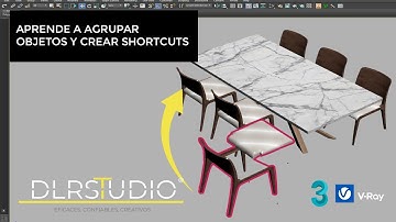 Como AGRUPAR objetos en 3dmax | Grupos y Shortcuts