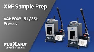 FLUXANA VANEOX 15t\/25t press for X-ray fluorescence analysis (XRF)